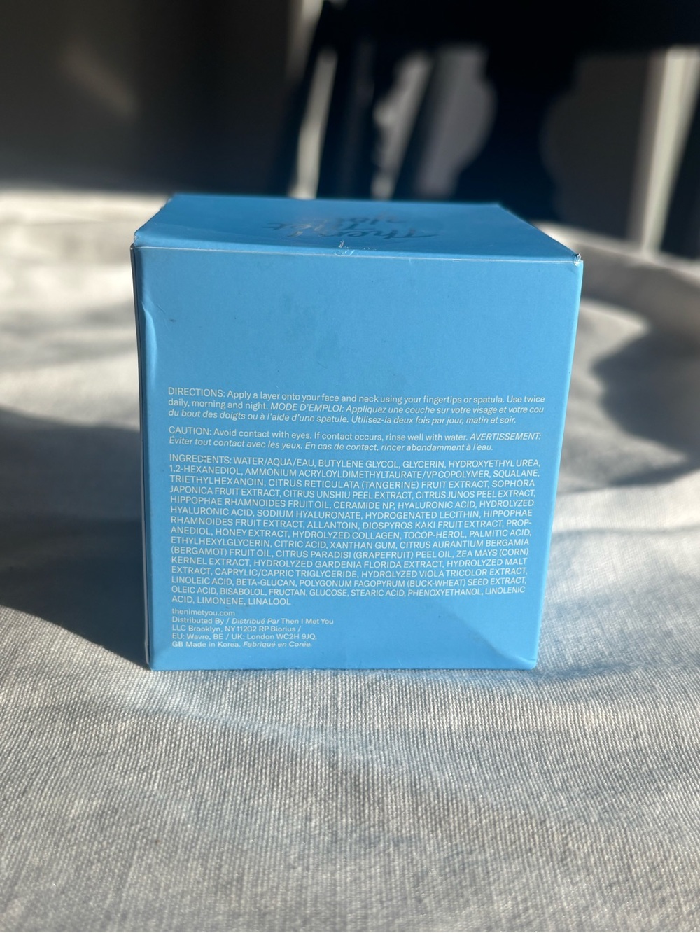 Then I Met You Bong² Bounce Cream Vitamin C Moisturizer NIB Korean Skincare - Picture 3 of 3